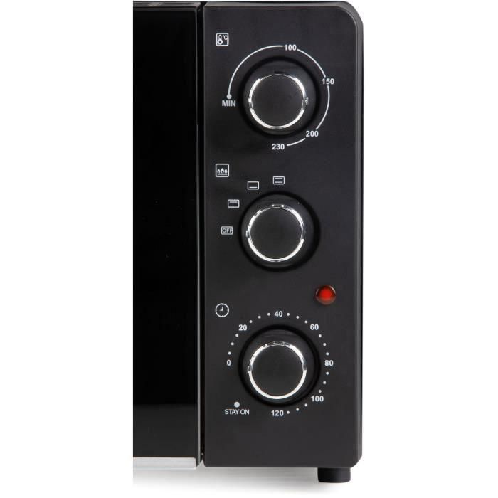 DOMO DO1107GO mini horno para hornear y refrigerios - 28 L - negro - 1500 vatios - 4 DOMO DO1107GO mini horno para hornear y refrigerios - 28 L - negro - 1500 vatios - 4