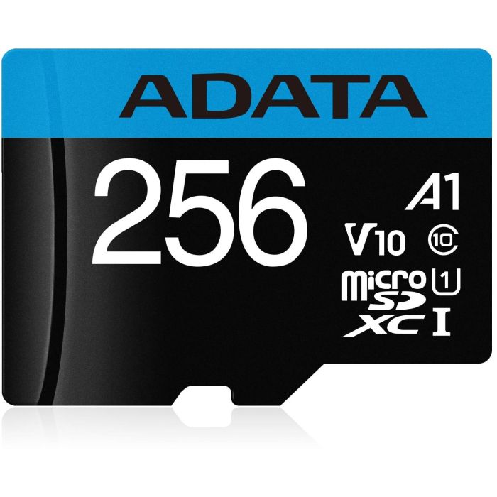 ADATA Tarjeta de Memoria Premier microSDXC 256GB UHS-I Clase 10 A1 V10 - 100MB/s Lectura - para móvil/tablet con Adaptador