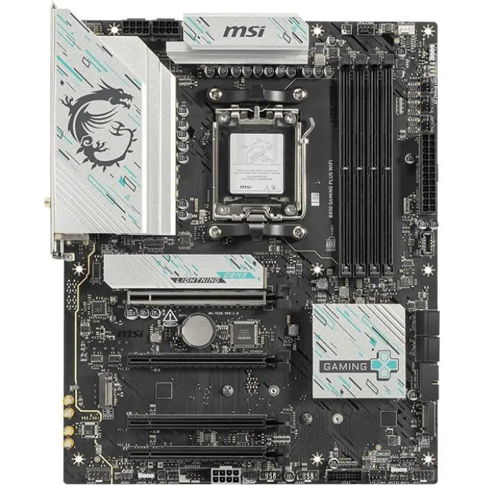 MSI Placa Base AM5 B850 GAMING PLUS WiFi para AMD Ryzen 7000/8000/9000 Series, Chipset B850, WiFi 7, ATX 1 MSI Placa Base AM5 B850 GAMING PLUS WiFi para AMD Ryzen 7000/8000/9000 Series, Chipset B850, WiFi 7, ATX 1
