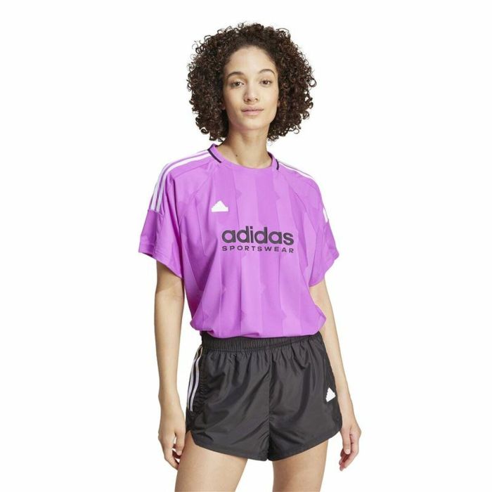 Camiseta de Manga Corta Hombre Adidas Tiro Cut 3 Morado 3