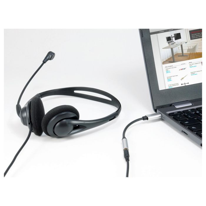 Equip Cable Adaptador USB-C a Jack 3.5mm Hembra, Con Chip DAC, Carcasa Aluminio, Plug & Play, para Auriculares o Altavoz 1 Equip Cable Adaptador USB-C a Jack 3.5mm Hembra, Con Chip DAC, Carcasa Aluminio, Plug & Play, para Auriculares o Altavoz 1