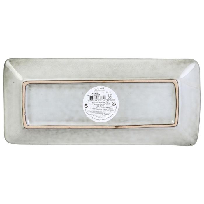 Home Deco Factory Bandeja Plato Arena Natural 10x22 cm 1