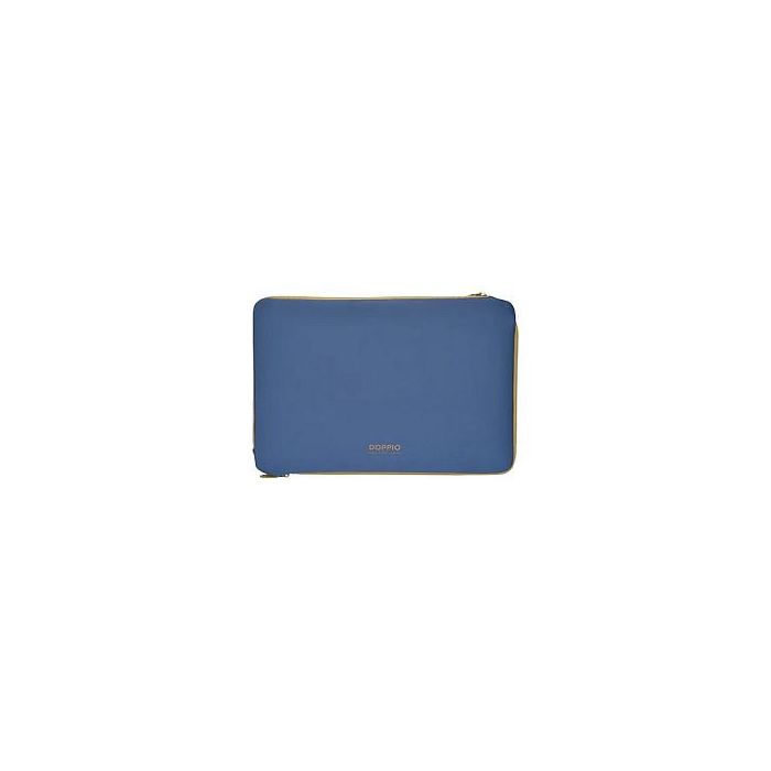 Tucano Funda Doppio Neopren con Compartimento para MacBook Pro 14" y Tableta, Azul, BFDOP1314-B, Hecha con Materiales Reciclados