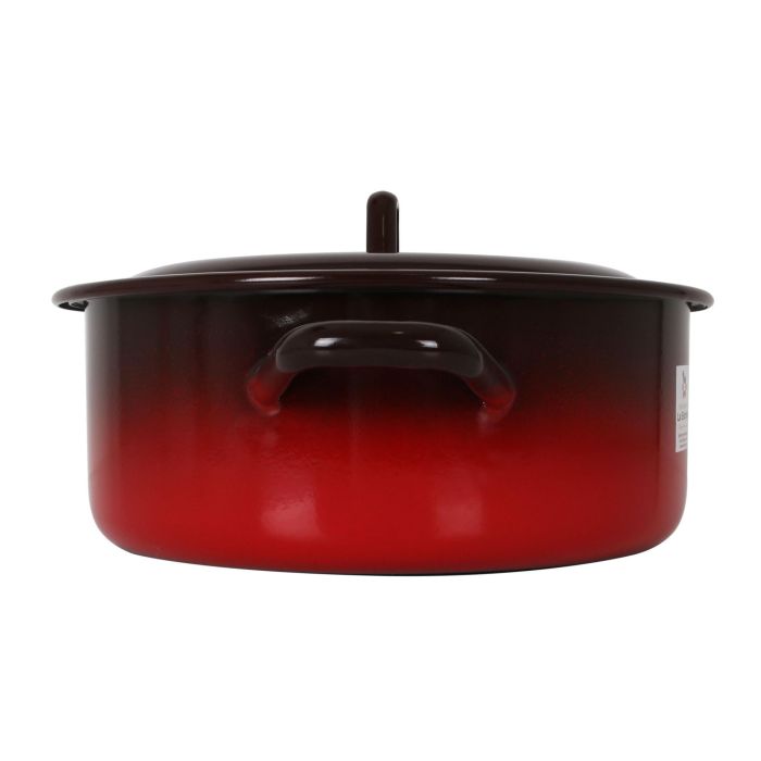 La Estrella Cacerola Esmaltada con Tapa 26 cm - 5.5 L "Fuego" (6 Unidades)