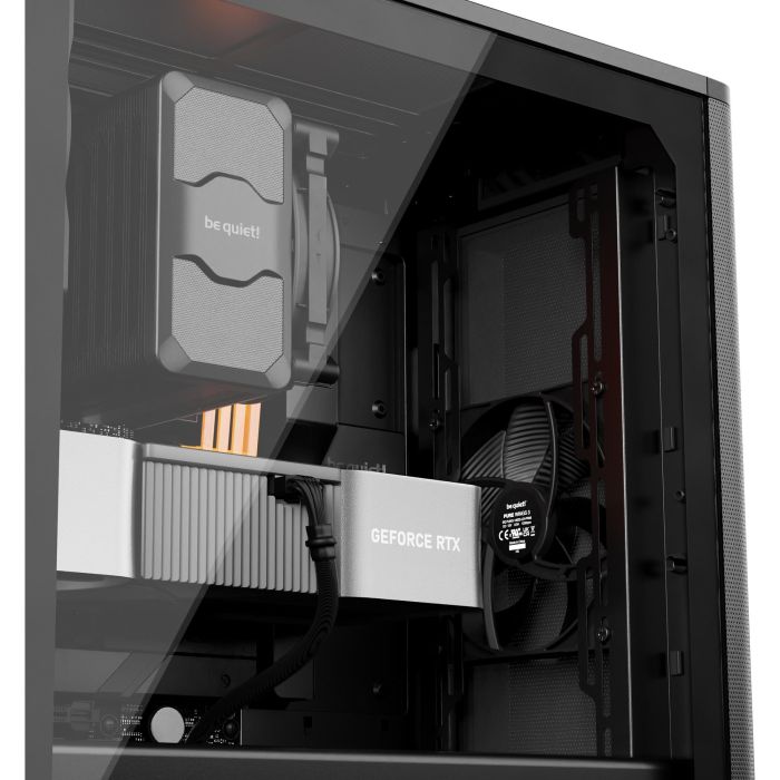 be quiet! PURE BASE 501 Caja PC Midi Tower Airflow con Ventana Vidrio Templado Negra ATX USB 3.2 Gen 2 6
