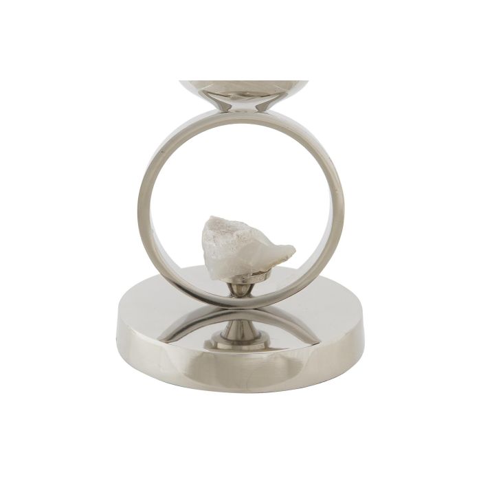 DKD Home Decor Jarrón Champan Cristal y Aluminio 15 x 15 x 44 cm 2