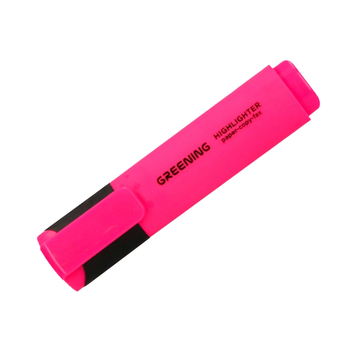 Greening Rotulador fluorescente punta biselada rosa fluor 2