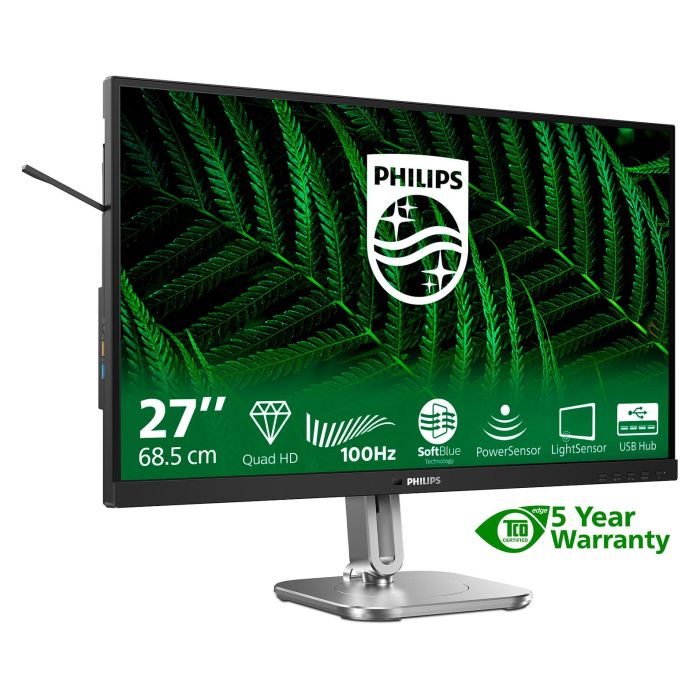 Philips 27B2G5500 Monitor de 27 Pulgadas Quad HD IPS 100Hz 4ms Antracita 2xHDMI DP USB 8
