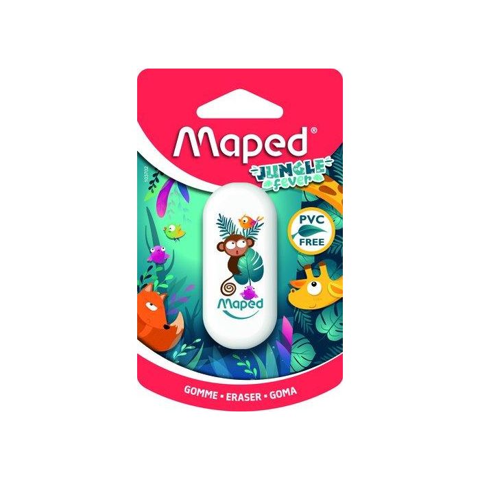 Goma De Borrar Maped Jungle Fever Blister De 1