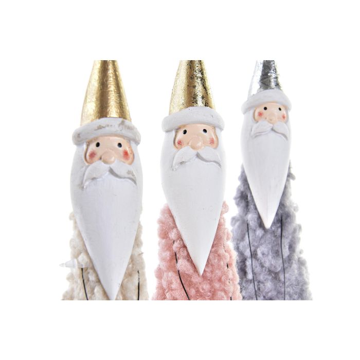 DKD Home Decor Figura Navidad Fantasia Metal Lana, Surtido Colores (Beige, Gris, Rosa, Dorado) 25cm Alto - 6 Unidades 1 DKD Home Decor Figura Navidad Fantasia Metal Lana, Surtido Colores (Beige, Gris, Rosa, Dorado) 25cm Alto - 6 Unidades 1