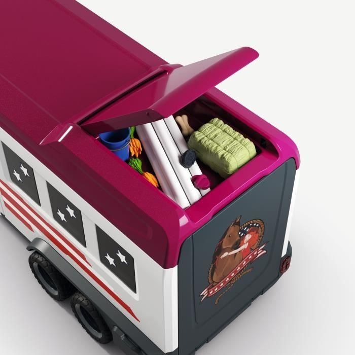 Schleich SCH42705 Figura de camioneta y remolque ecuestre grande Horse Club Series 5