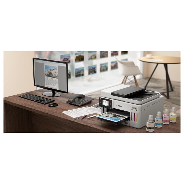 Canon MAXIFY GX6150 - Impresora Multifunción A4 Color con Sistema MegaTank, WiFi, Duplex, ADF - Alta Productividad para Oficina