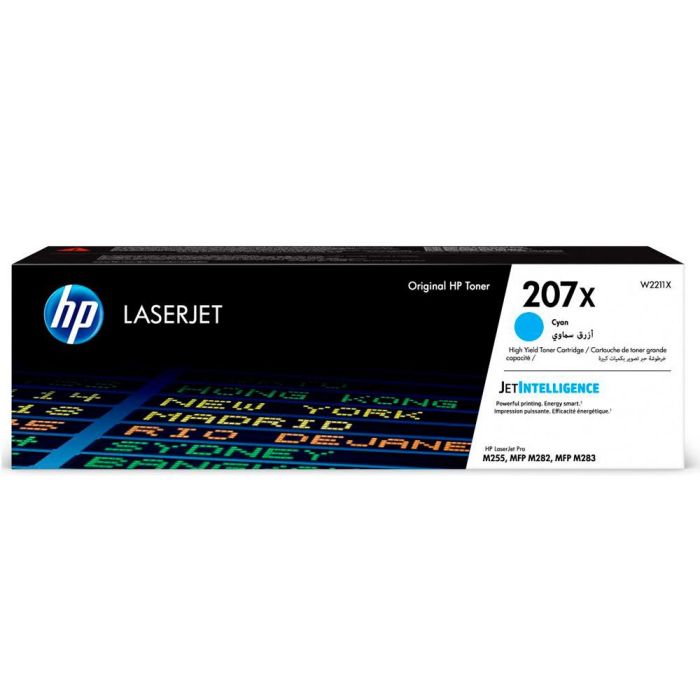 Hp Toner Cian Laserjet Color Pro Mfp -M282Nw-M283Fdn-M283Fdw-Pro M255Dw - Nº 207X 1