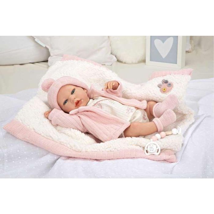 Muñeca reborn arias 40 cm marta rosa c/manta 1 Muñeca reborn arias 40 cm marta rosa c/manta 1