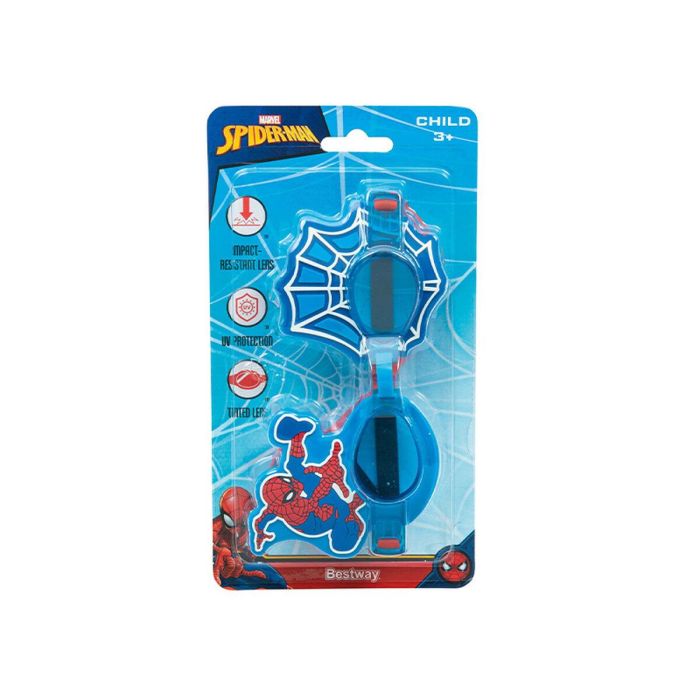 Bestway Gafa Natacion Infantil Correa Silicona Spiderman +3 Años Playa y Piscina 98022 3