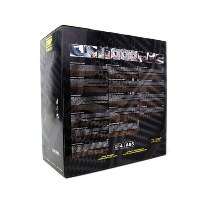 Tapacubos OMP Stinger Speed Negro Plateado 15" (4 uds) 1 Tapacubos OMP Stinger Speed Negro Plateado 15" (4 uds) 1