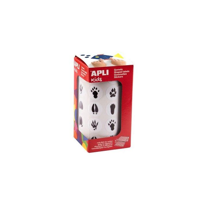 Gomets Apli Rollo 30H Huellas Animales 20Mm 900 Uds. (19715)