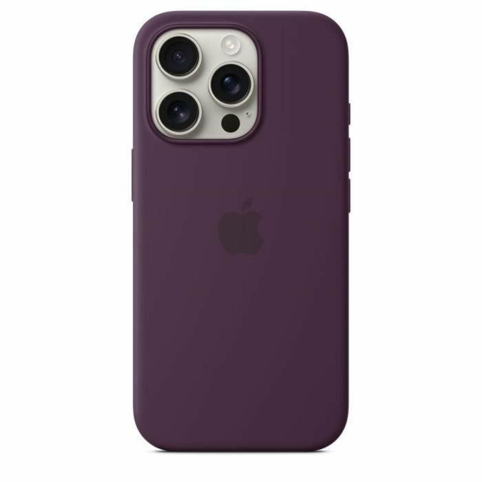Apple Funda de Silicona con MagSafe para iPhone 16 Pro - Ciruela 3 Apple Funda de Silicona con MagSafe para iPhone 16 Pro - Ciruela 3