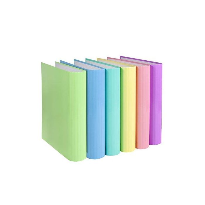 Carpeta De Anillas Carchivo Soft Carton Plastificado Brillo A4 4 An.Mixta 25Mm Surtido (6 Col.) (Set de 10)