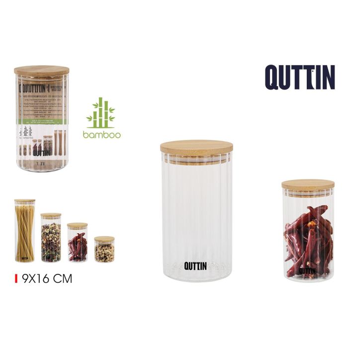 Tarro Boro Ottico Bamboo 9x16 cm - Quttin (12 Unidades) Tarro Boro Ottico Bamboo 9x16 cm - Quttin (12 Unidades)