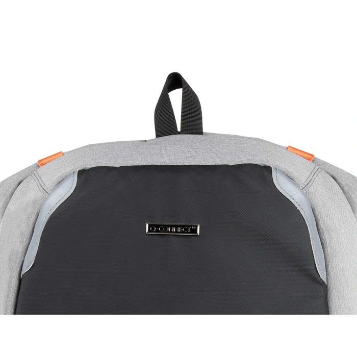 Q-connect Mochila para portátil de 18" negra / gris, poliéster impermeable, 460x170x310 mm 6