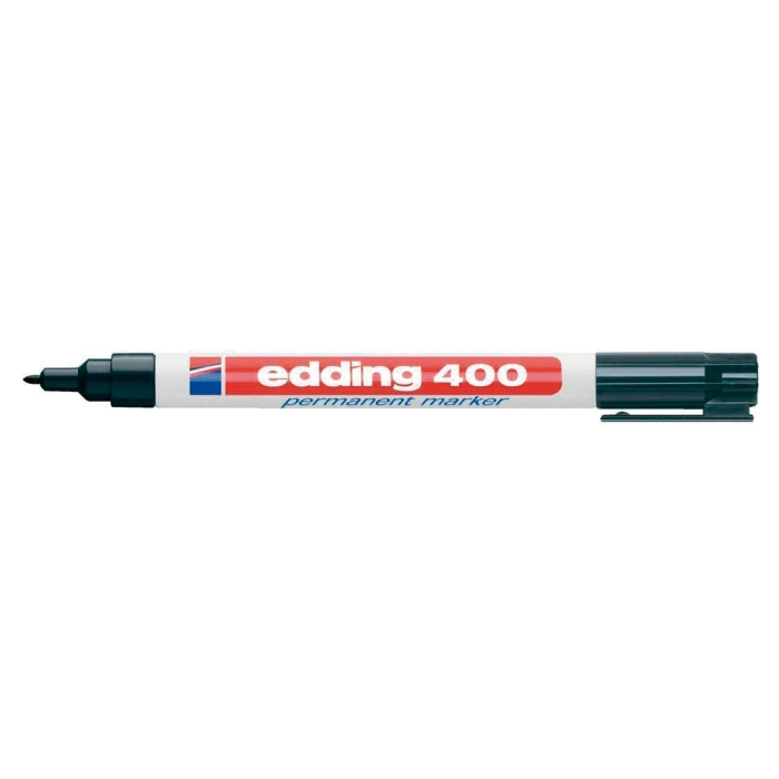 Edding Marcador Permanente 400 Negro Punta Redonda 1 mm Recargable 1 Edding Marcador Permanente 400 Negro Punta Redonda 1 mm Recargable 1