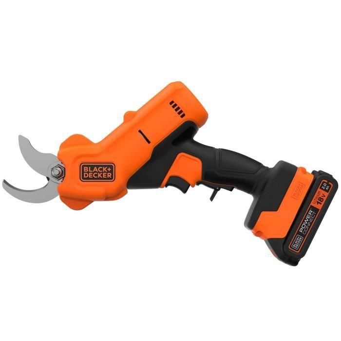 BLACK+DECKER BLA5035048788462 Tijeras de podar a batería de litio 18V 2Ah, corte 25mm, gatillo de seguridad 0 BLACK+DECKER BLA5035048788462 Tijeras de podar a batería de litio 18V 2Ah, corte 25mm, gatillo de seguridad 0