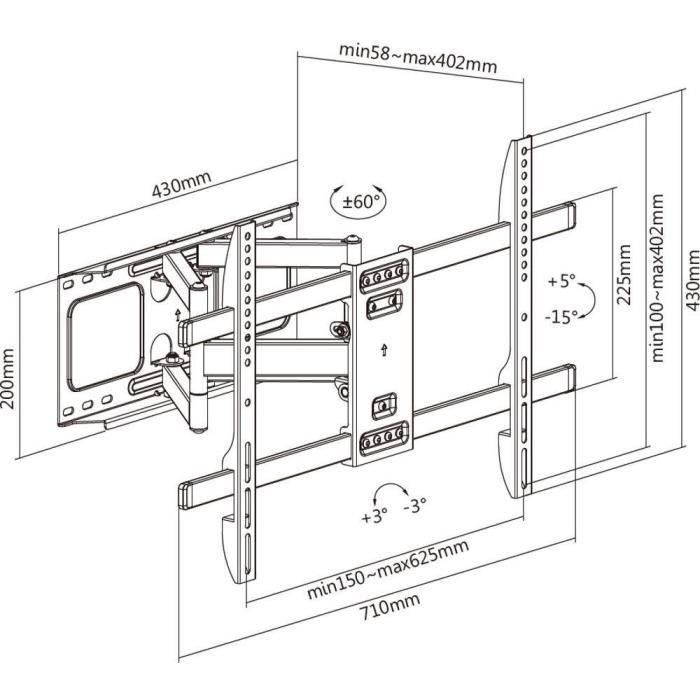 Stell SHO 5630 Soporte para TV móvil 37-80 pulgadas 5 Stell SHO 5630 Soporte para TV móvil 37-80 pulgadas 5
