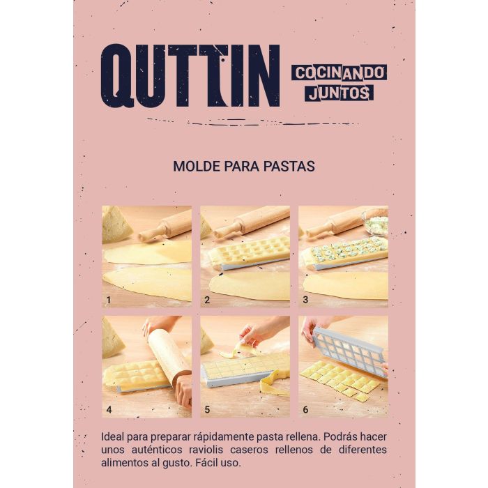 Molde para pastas cuadradas pequeño Quttin (24 Unidades) 6 Molde para pastas cuadradas pequeño Quttin (24 Unidades) 6