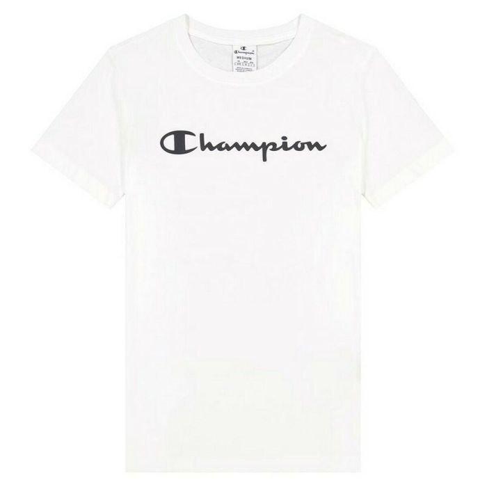 Camiseta de Manga Corta Mujer Champion Big Script Logo M 0 Camiseta de Manga Corta Mujer Champion Big Script Logo M 0