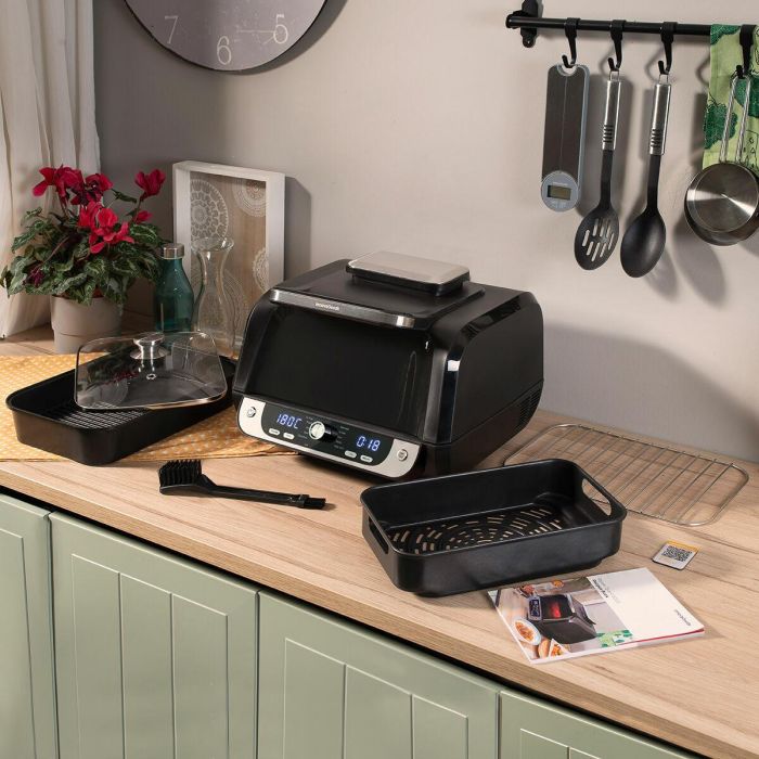 Freidora de Aire con Grill, Accesorios y Recetario InnovaGoods Fryinn 12-in-1 6000 Negro Acero 3400 W 6 L 10 Freidora de Aire con Grill, Accesorios y Recetario InnovaGoods Fryinn 12-in-1 6000 Negro Acero 3400 W 6 L 10
