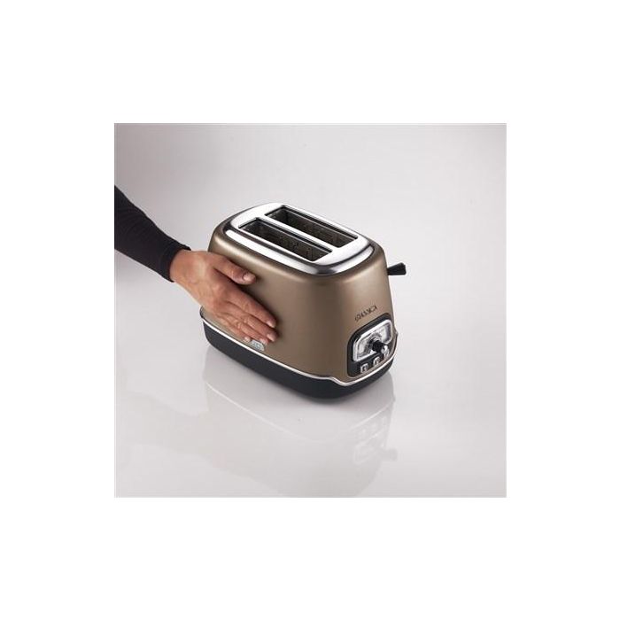 Ariete 158/36 Tostador Clásica de 2 Ranuras, Bronce con Selector de Tueste y Bandeja Recogemigas 2