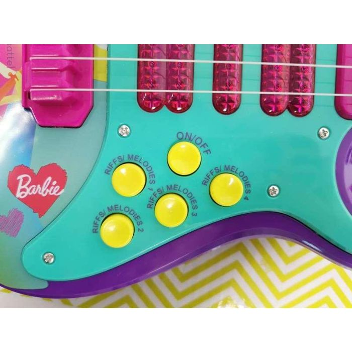 Guitarra Electronica Con Luz Barbie 4410 Reig 4