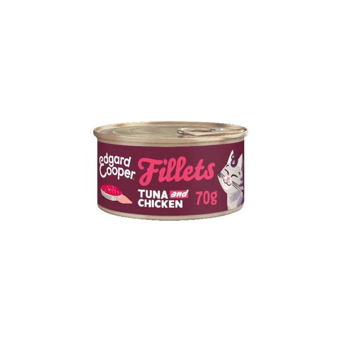 Feline Filetes de Atún y Pollo en Lata - Pack de 24 unidades de 70 gr Feline Filetes de Atún y Pollo en Lata - Pack de 24 unidades de 70 gr