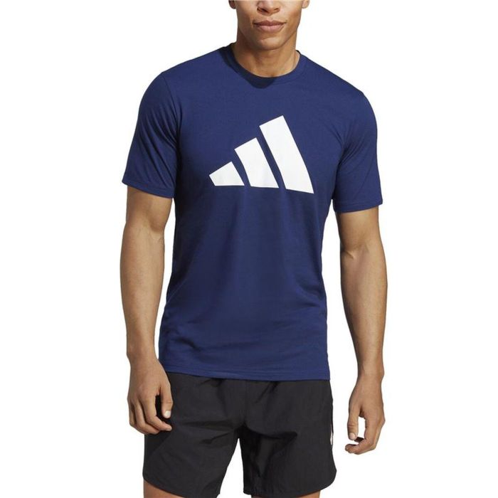 Camiseta de Manga Corta Hombre Adidas Training Essentials Feel Ready Azul oscuro 5-6 Años 5