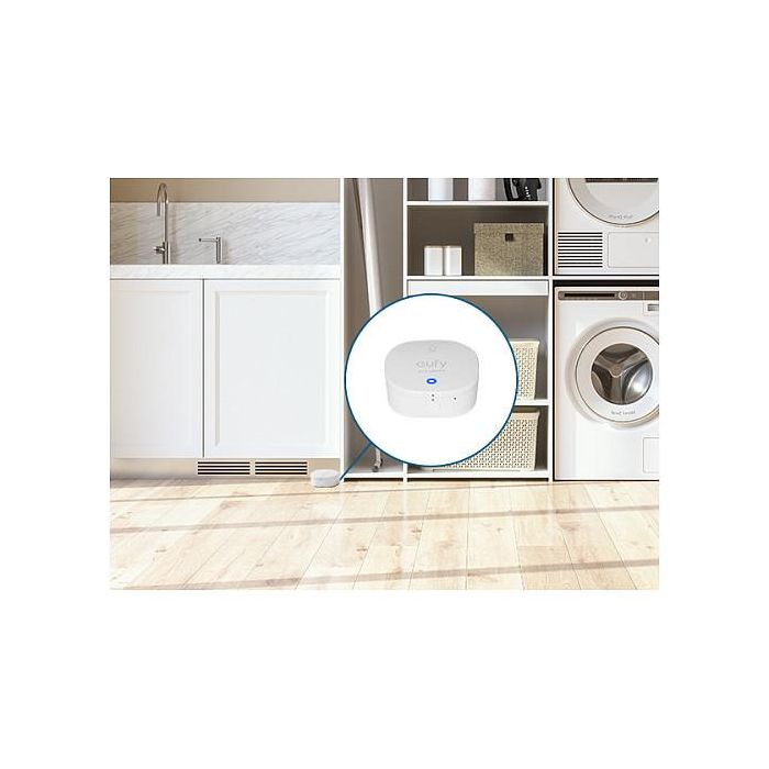 EUFY Eufy T89203D1 Sensor de Alarma de Inundación y Escarcha, Inalámbrico Wi-Fi, Blanco, Sensor de Humedad y Temperatura