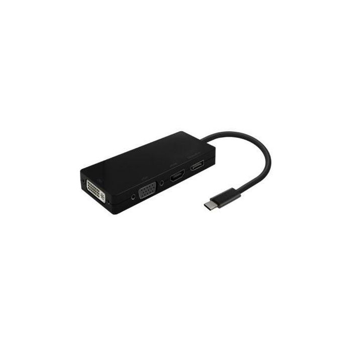 AISENS - CONVERSOR USB-C A DP/DVI/HDMI/VGA, USB-C/M-DP/H-DVI/H-HDMI/H-VGA/H, NEGRO, 15CM AISENS - CONVERSOR USB-C A DP/DVI/HDMI/VGA, USB-C/M-DP/H-DVI/H-HDMI/H-VGA/H, NEGRO, 15CM
