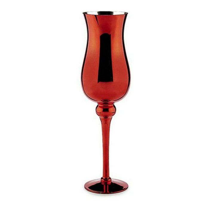 Portavelas de Cristal Roja Grande Arte Regal 13.5x45x13.5 cm (6 Unidades) Portavelas de Cristal Roja Grande Arte Regal 13.5x45x13.5 cm (6 Unidades)