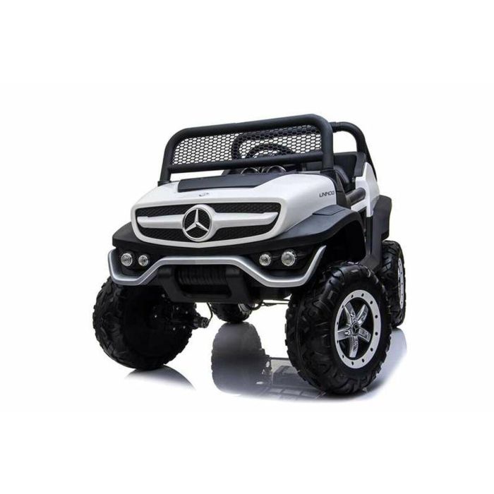 Coche mercedes unimog white bateria 12v 128 x 86 x 84cm runruntoys 1