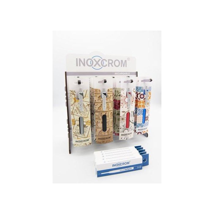 Expositor Inoxcrom Canvas Fantasy Surtido De 30 24X Boligrafo 6X Recambio C/2