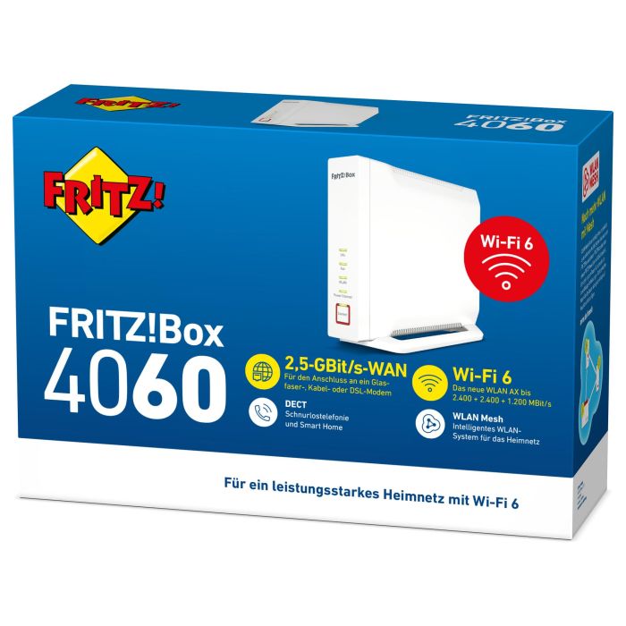 AVM FRITZ!Box 4060 Router Wi-Fi 6 Tribanda Gigabit Ethernet Blanco 3