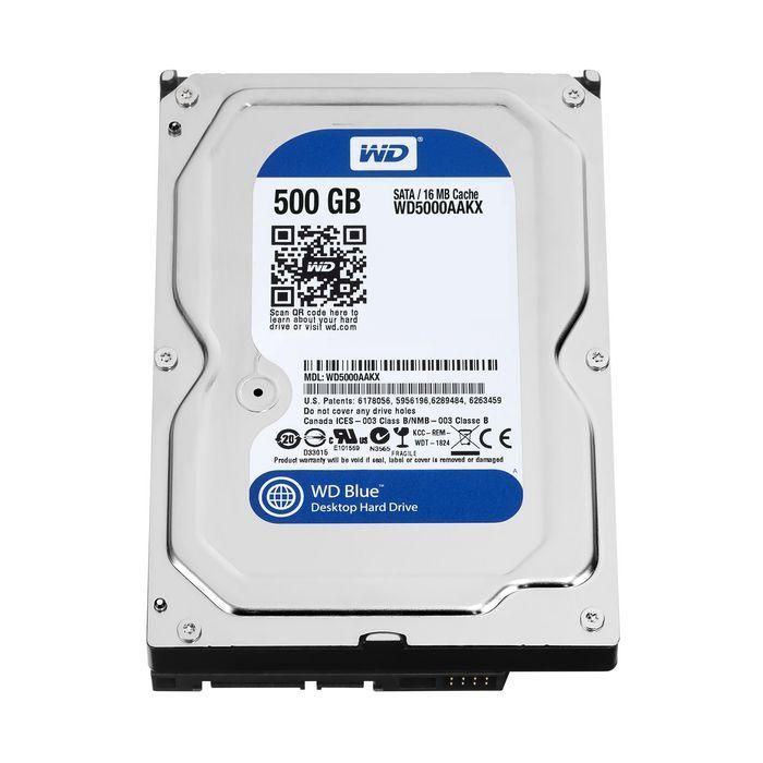 Western Digital Blue Disco Duro Interno 500GB SATA 6Gbit/s 7200RPM 3.5" 16MB Cache