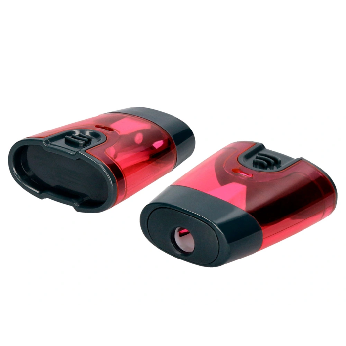 Liderpapel Sacapuntas de Plástico de 1 Uso con Depósito y Protector Metálico, Colores Surtidos 4