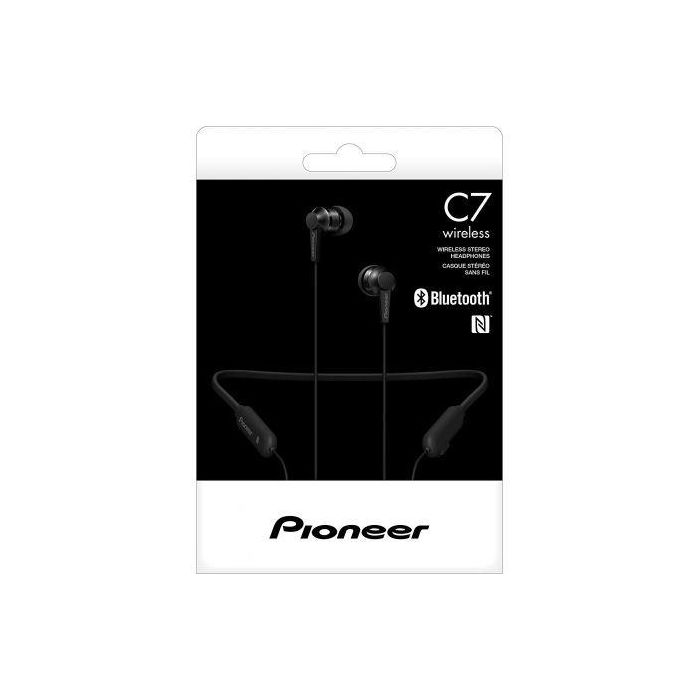 Auriculares Inalámbricos Intrauditivos Pioneer SE-C7BT/ con Micrófono/ Bluetooth/ NFC/ Negros
