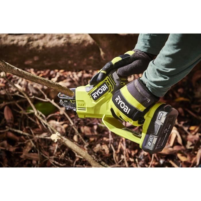 Podadora manual 18 V - RYOBI - Motor Brushless / Brushless - Guía de 10 cm - 6 m/s - Tensor sin herramientas 1 Podadora manual 18 V - RYOBI - Motor Brushless / Brushless - Guía de 10 cm - 6 m/s - Tensor sin herramientas 1