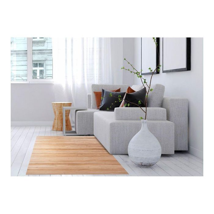 Bamboo Cool Alfombra de Bambú Natural 120 x 180 cm para Interior/Exterior