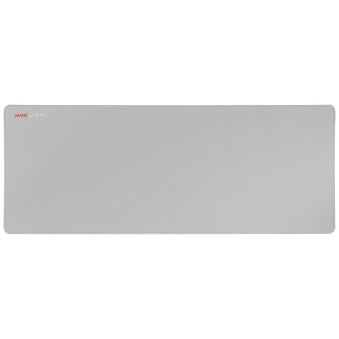Mars Gaming MMPXLS Alfombrilla Gaming XL 800x300x4mm Plata | Doble Capa Nanotejido y Caucho Natural, Antideslizante, Bordes Reforzados