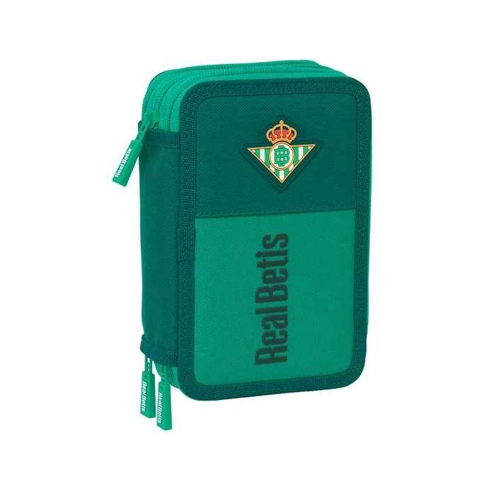 Safta Plumier Triple 37 Pcs Resistente Al Agua Real Betis Balompie 12,5x19,5x5,5 cm