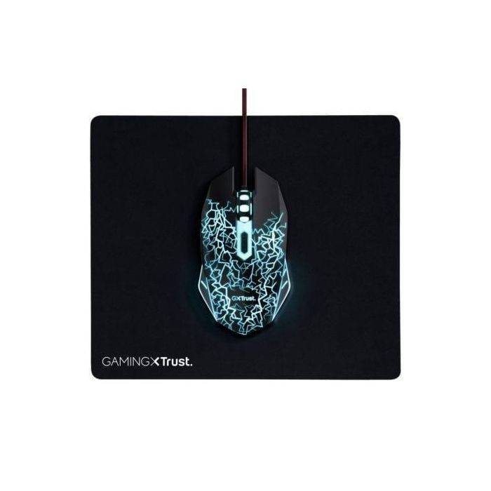 Pack Gaming Trust Gaming 24752/ Ratón Óptico + Alfombrilla Pack Gaming Trust Gaming 24752/ Ratón Óptico + Alfombrilla