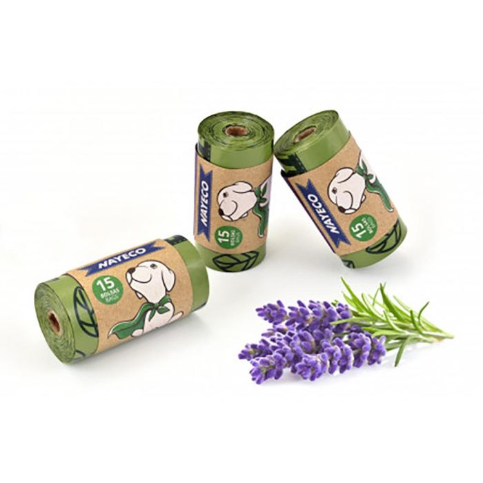 Rollo de 15 bolsas higienicas aroma lavanda nayeco 1